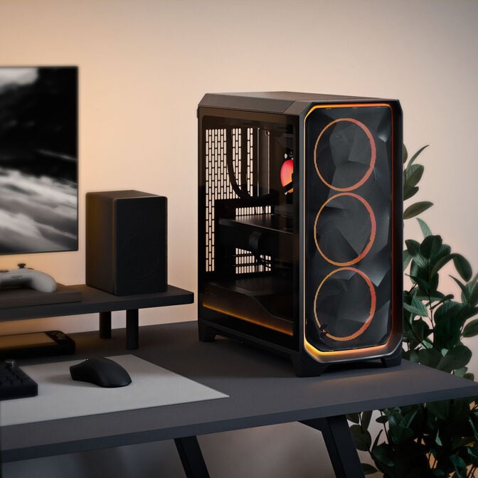 Fractal Design Meshify 3 Ambience Pro RGB TG Light PC-Geh&auml;use, Midi-Tower, E-ATX - schwarz image number 13