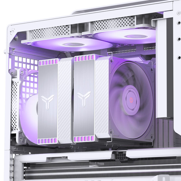 Jonsbo HX6280 CPU-Kühler, PWM, RGB - 130mm, weiß image number 12
