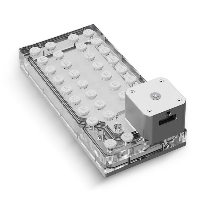 EK Water Blocks EK-QuantumX Loophole Distroplate D5 PWM - silber image number 1
