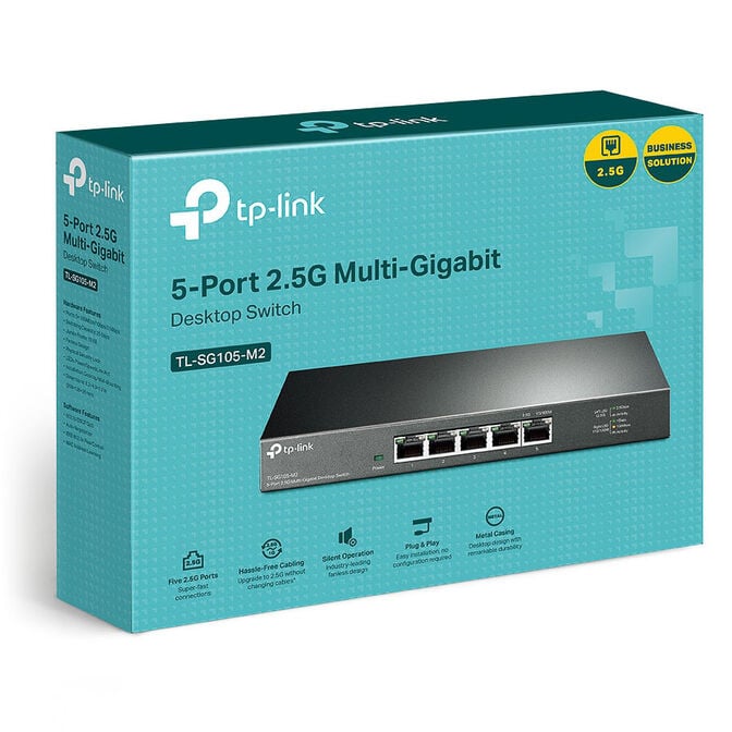 TP-Link TL-SG105-M2 Unmanaged Switch, 5x 2.5-Gbit-LAN - schwarz image number 3