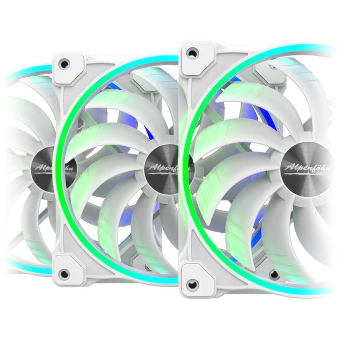 Alpenf&ouml;hn 140mm Wing Boost 3 ARGB PWM-L&uuml;fter, Triple - wei&szlig; image number 5