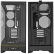 Montech HS02 PC Case, Midi Tower, ATX, Tempered Glass, ARGB - Black image number null
