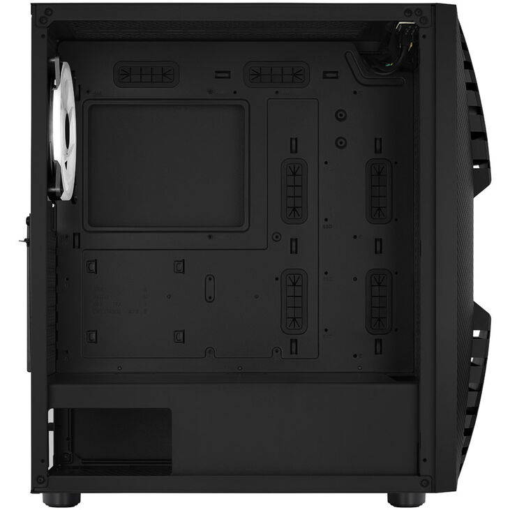 Aerocool Cronus Mid Tower, ARGB, Tempered Glass - Black image number 5