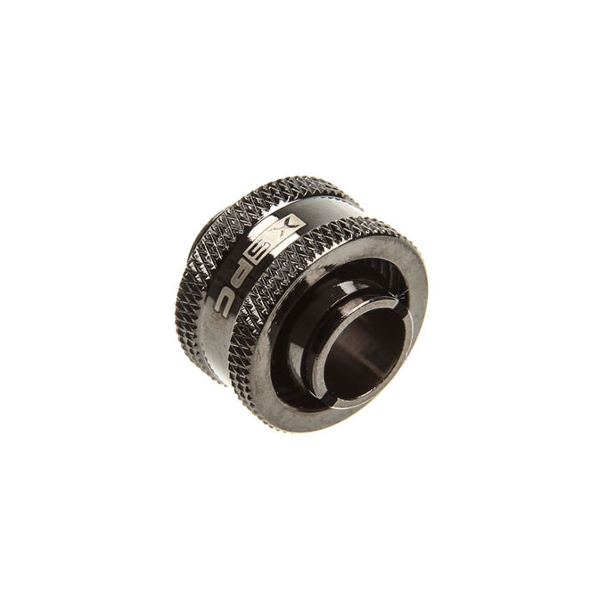 XSPC fitting straight G1/4 inch female thread to 16/11mm - V2, chrome black image number 0