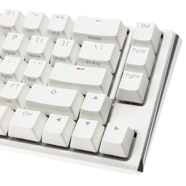Ducky One 3 Classic Pure White SF Gaming Keyboard, RGB LED - MX-Silent-Red (US) image number 6