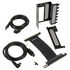 CableMod vertical graphics card holder with PCIe x16 riser cable, 2x DisplayPort - black image number null