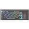 Ducky Cushion 98 Gaming-Tastatur, 96%, US-Layout, Shush Red Switches - Nickel