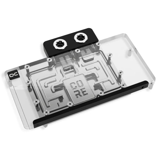 Alphacool Core RX 9070 Hellhound/Reaper/Pulse/Pure GPU Wasserblock, ARGB, mit Backplate - Acryl image number 1