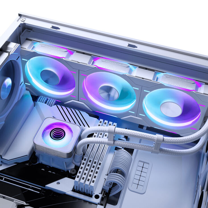 Phanteks GLACIER ONE 360D30 X2 DRGB AiO Water Cooling - 360mm, white image number 4
