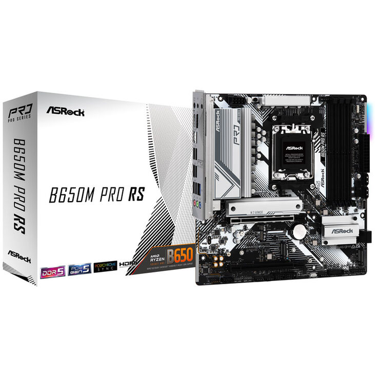 ASRock B650M Pro RS, AMD B650 Mainboard - Sockel AM5, DDR5 image number 0