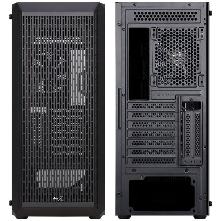 Aerocool Beam-G-BK-v1 Midi-Tower, Tempered Glass - schwarz image number 2