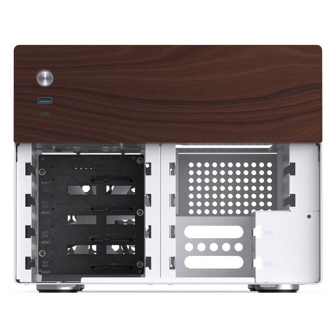 Jonsbo N4 NAS-Geh&auml;use, Micro-ATX - wei&szlig; image number 9