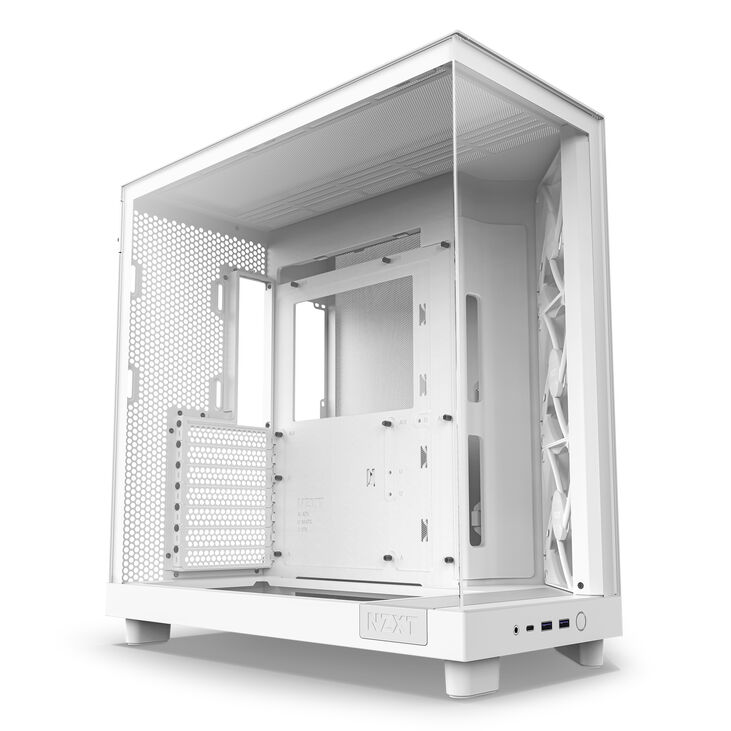NZXT H6 Flow RGB Midi-Tower - Weiß image number 2