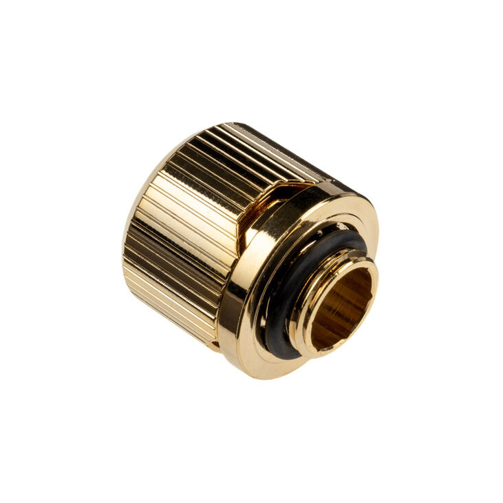 EK Water Blocks EK-Torque STC-16/10 fitting straight G1/4 inch female thread to 16/10mm - gold image number 1