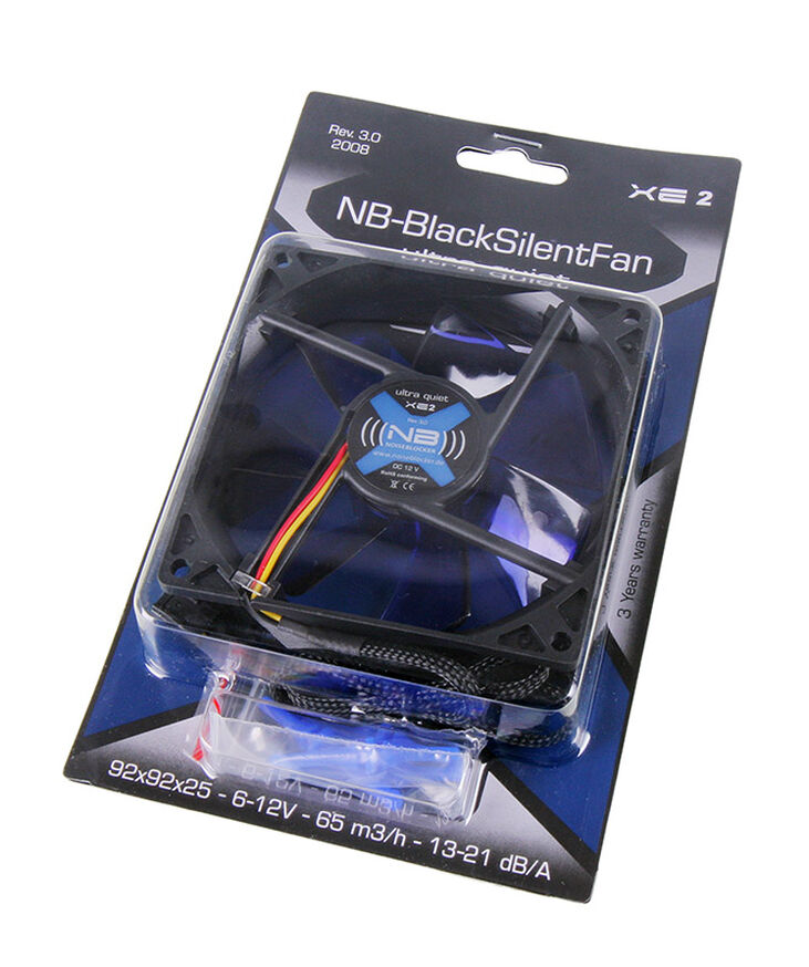 Noiseblocker BlackSilent Fan XE2 - 92mm image number 3
