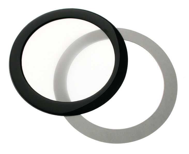 DEMCiflex Staubfilter 92mm, rund - schwarz/weiß image number 0