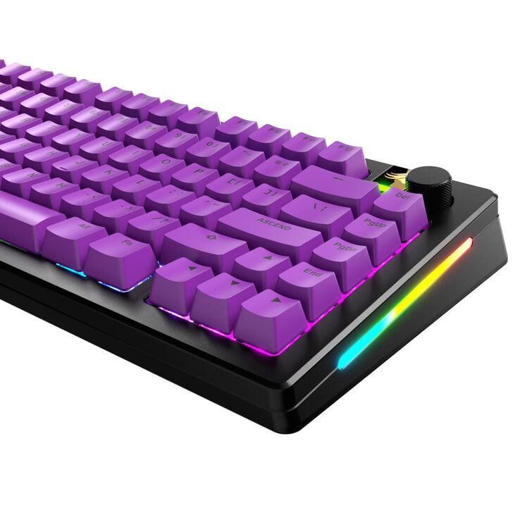 Glorious GPBT Basics Keycaps, ANSI Layout (US), PBT, Doubleshot - Epic Purple image number 2
