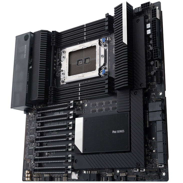 ASUS PRO WS WRX80E-SAGE SE WIFI II, AMD WRX80 Mainboard, Socket sWRX8, DDR4 image number 6
