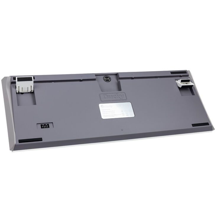 Ducky One 3 Mist Grey TKL Gaming Keyboard, RGB LED - MX-Ergo-Clear (US) image number 3