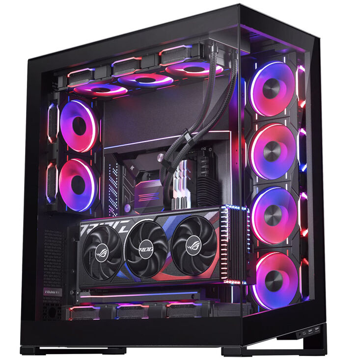 Phanteks Premium Vertical GPU Bracket + PCIe 4.0 x16 Riser Cable, DRGB - 220 mm, black image number 7