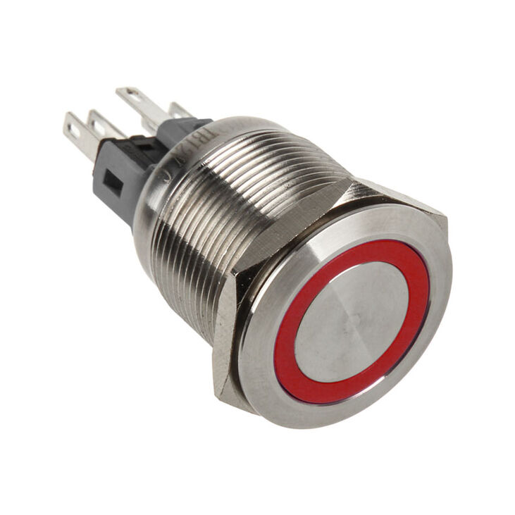 DimasTech Vandalismustaster 22mm - Silverline - rot image number 0