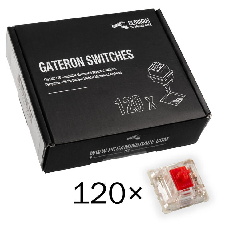 Glorious Gateron Red Switches (120 Stück) image number 0