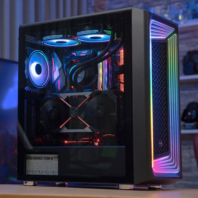 Aerocool Interstellar-G-BK-v1 Midi-Tower - schwarz image number 9