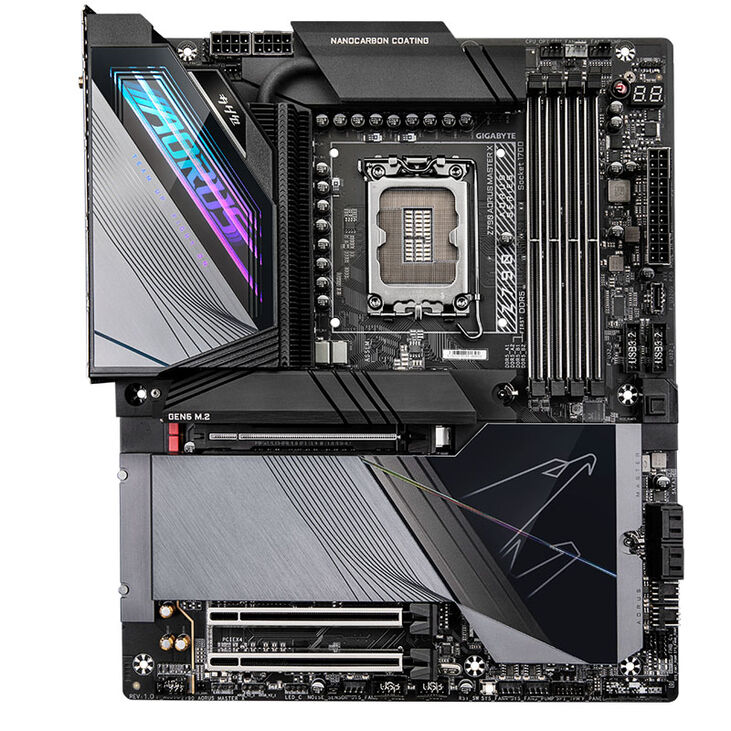 GIGABYTE Z790 Aorus Master X Mainboard, Sockel 1700, Intel Z790, E-ATX, DDR5 image number 2