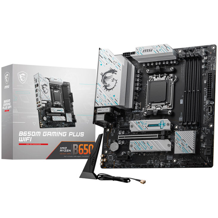MSI Pro B650M Gaming Plus WiFi, Socket AM5, AMD B650M, Micro-ATX - DDR5 image number 0