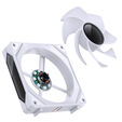 Jonsbo ZL-120WR L&uuml;fter, Reverse Blade, PWM, ARGB - 120mm, wei&szlig;. 3er-Pack image number null