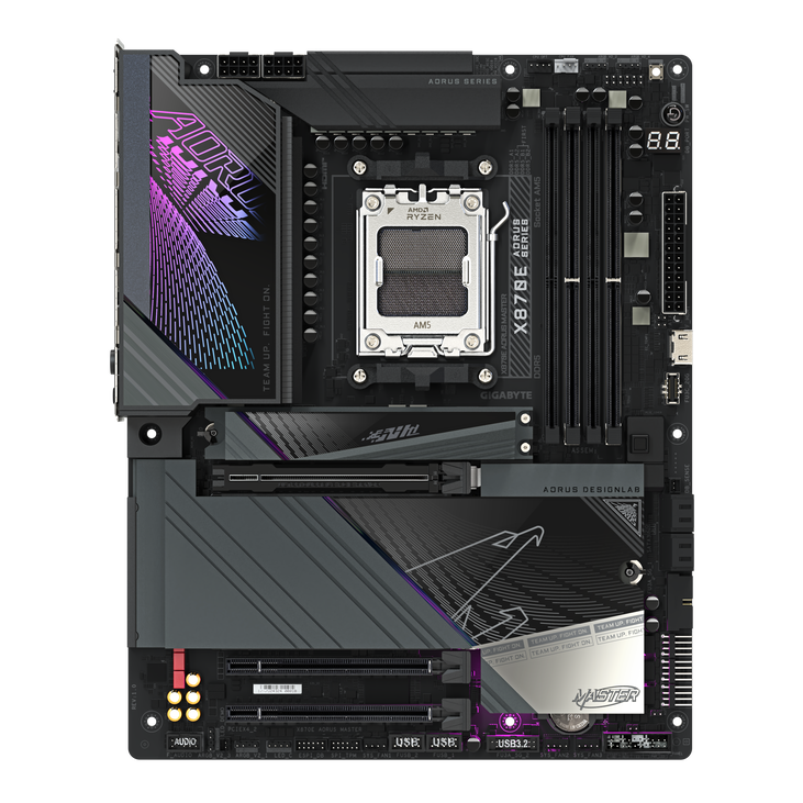 Gigabyte X870E AORUS Master Mainboard, Sockel AM5, AMD X870E, ATX, DDR5 image number 1