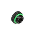 Bitspower G1/4 Inch AG Stop Fitting - II, black matte image number null