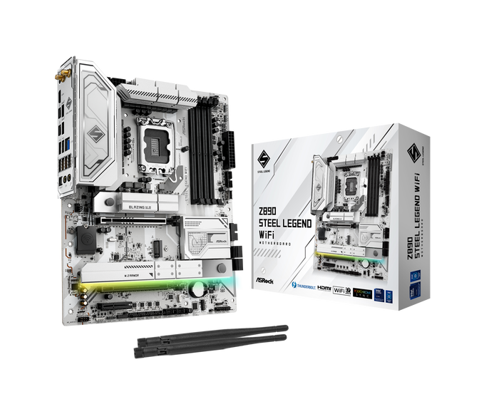 ASRock Z890 Steel Legend WiFi motherboard, socket LGA 1851, Intel Z890, ATX, DDR5 image number 0