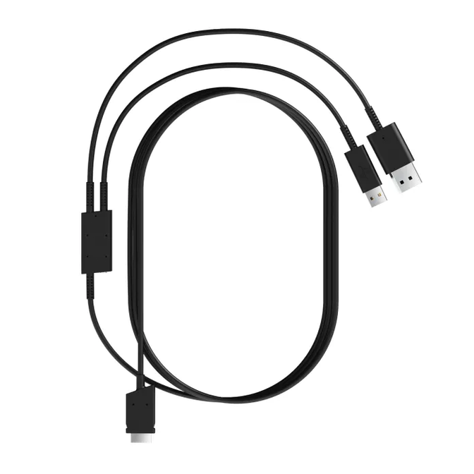 Pimax Crystal Light/Super 2-in-1-Kabel DisplayPort, USB - Schwarz, 5m image number 0