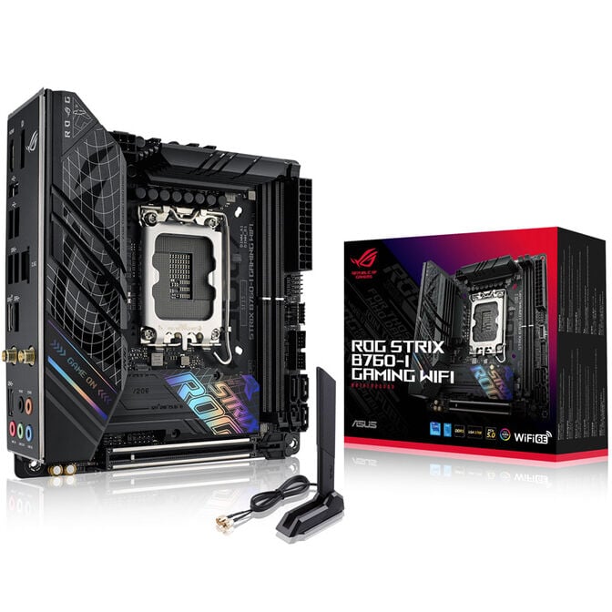 ASUS ROG Strix B760-I Gaming WiFi, Intel B760 Mainboard - Sockel 1700, DDR5 image number 0