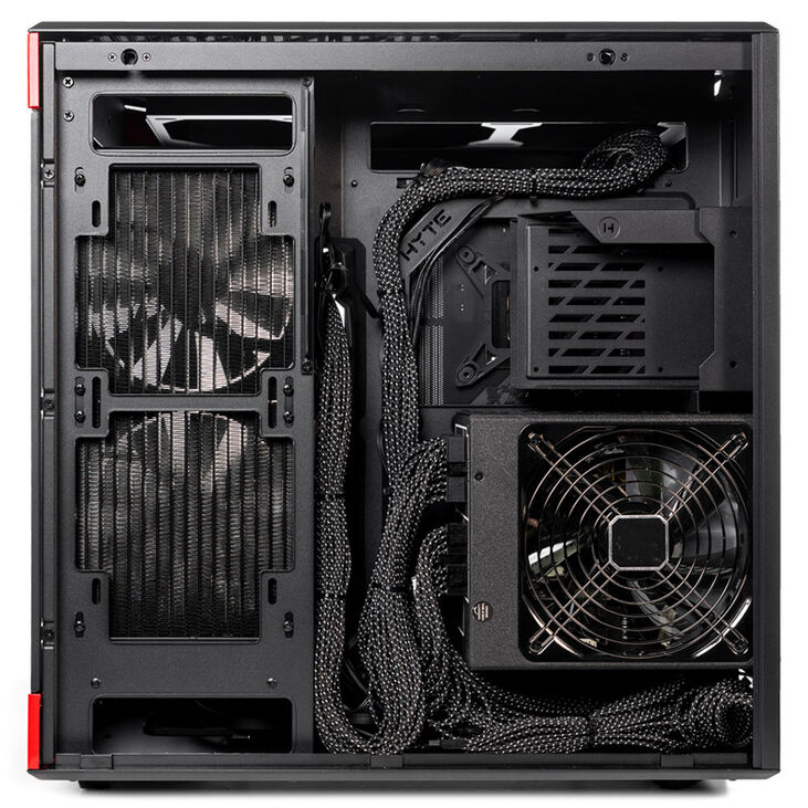 Hyte Y60 Midi Tower, Tempered Glass - schwarz/rot image number 6