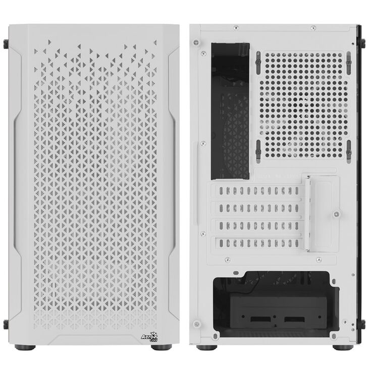 Aerocool Trinity Mini-Tower V1, Tempered Glass - white image number 2