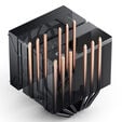 Jonsbo CC90 CPU Cooler, Dual Tower, 130mm PWM Fan, Segment Display - Black image number null