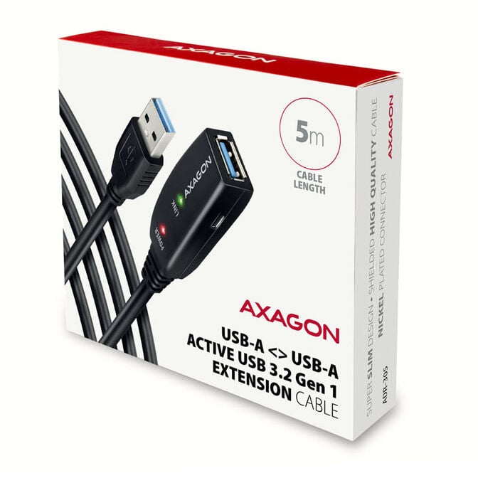 AXAGON ADR-305 USB 3.2 Gen 1 Verl&auml;ngerungskabel, aktiv - 5m image number 1