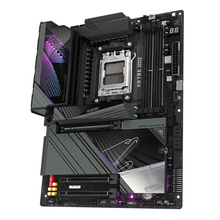 Gigabyte X870E AORUS Master Mainboard, Sockel AM5, AMD X870E, ATX, DDR5 image number 3