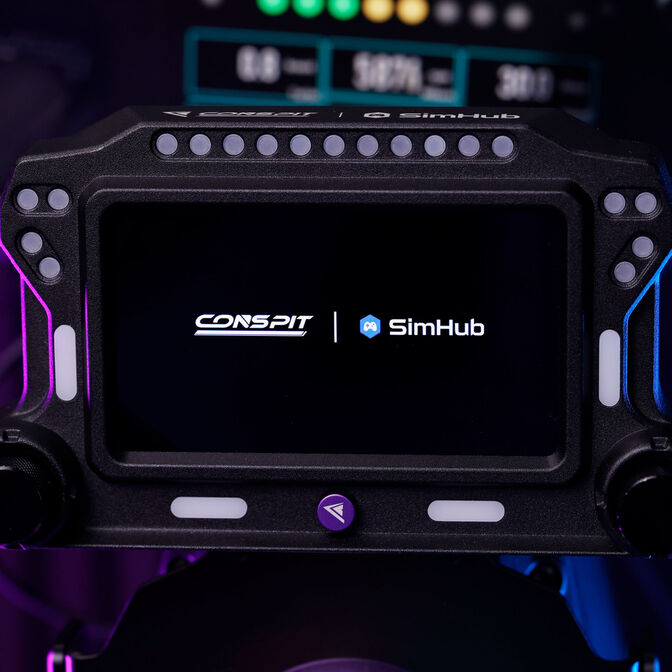 Conspit CSD Lite Dashboard, 5 Zoll IPS-Touchscreen, 31 LEDs, SimHub - schwarz, 854 x 480 px image number 13