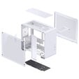 Jonsbo U4 Mini Micro-ATX-Geh&auml;use, Tempered Glass - wei&szlig; image number null