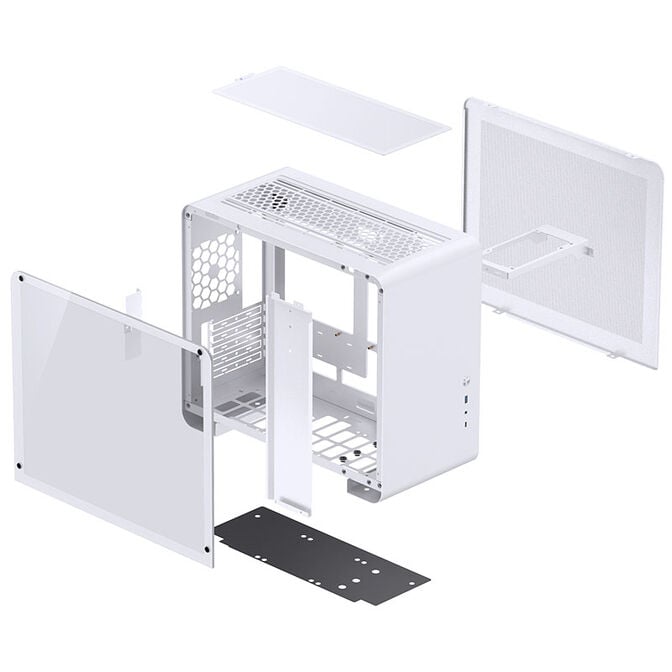 Jonsbo U4 Mini Micro-ATX-Geh&auml;use, Tempered Glass - wei&szlig; image number 7