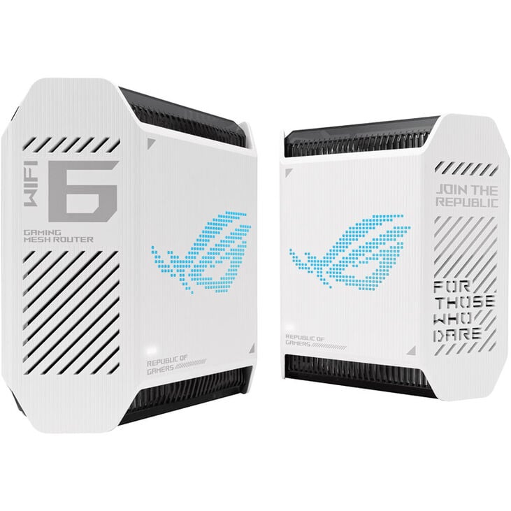 ASUS ROG Rapture GT6 AX10000 2er Set Tri-Band Gaming Mesh WiFi System - weiß image number 2