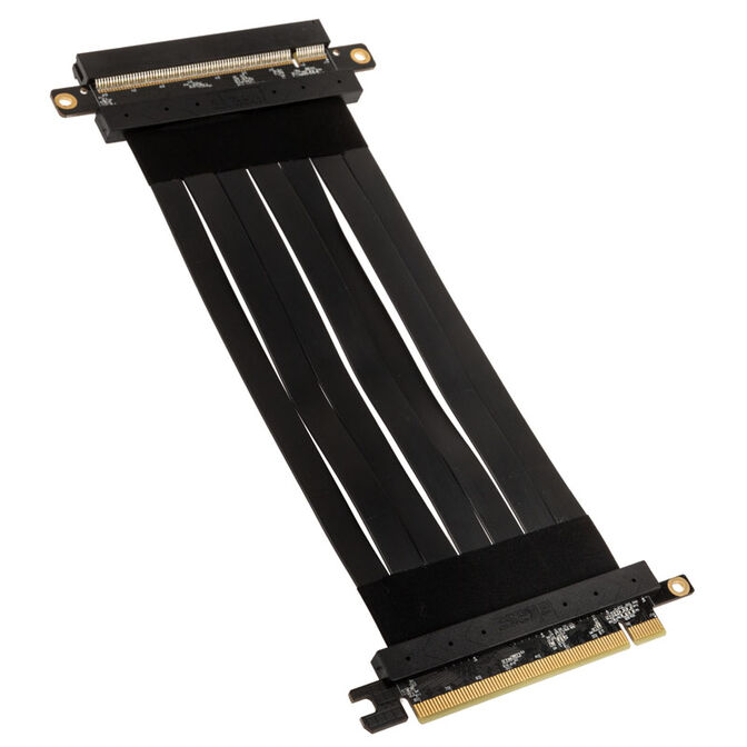 Akasa Riser Black X2 Mark IV, Premium PCIe 4.0 x16 Riser-Kabel, 20 cm - schwarz image number 0