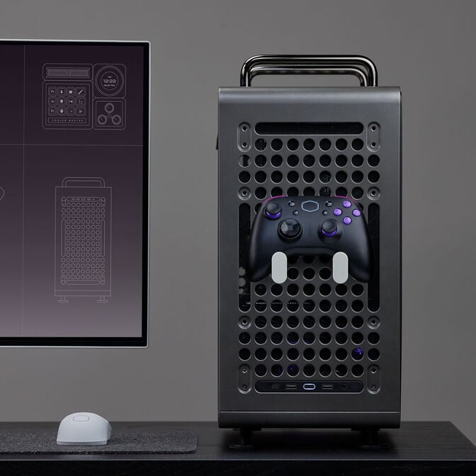 Cooler Master QUBE 540 PC-Geh&auml;use, Midi-Tower, E-ATX, Tempered Glass - Stardust Iron image number 11