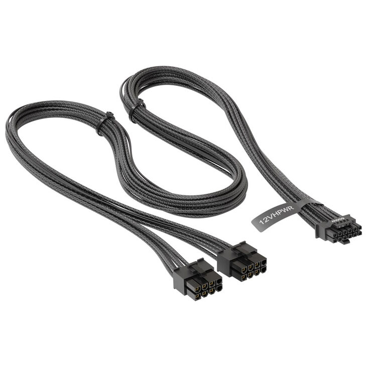 Seasonic 12VHPWR PCIe 5.0 Adapter Kabel - schwarz image number 2