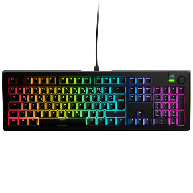 Glorious GMMK 3 100 % Custom Gaming-Tastatur - Pre-Built, ISO (DE), Fox Switches, schwarz image number 1
