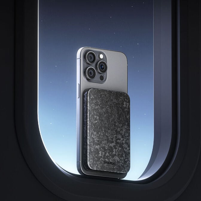 SHARGE Carbon Mag Carbon Fiber Ultra-Slim 5000 mah Powerbank image number 16