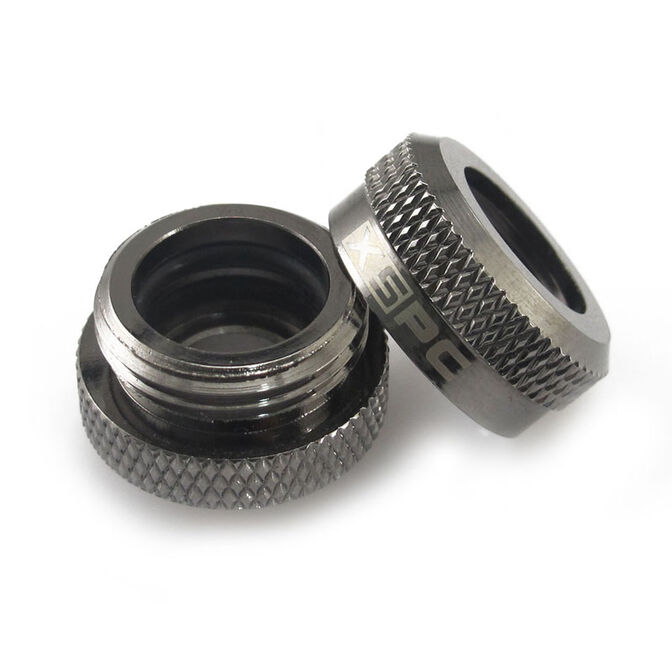XSPC Anschluss G1/4" auf 14mm Hardtube, schwarz chrome - 8 St&uuml;ck image number 3